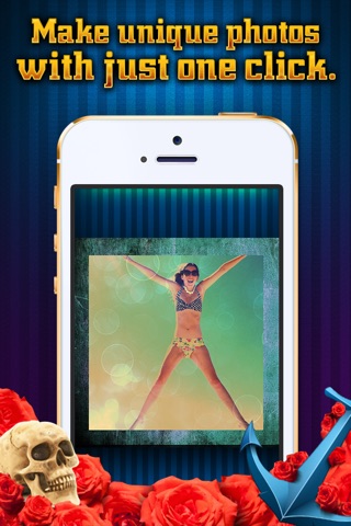 Pic Spin - Easily apply random layers to superimpose yr picz faster with this quirky slot machine ajust tool. screenshot 3