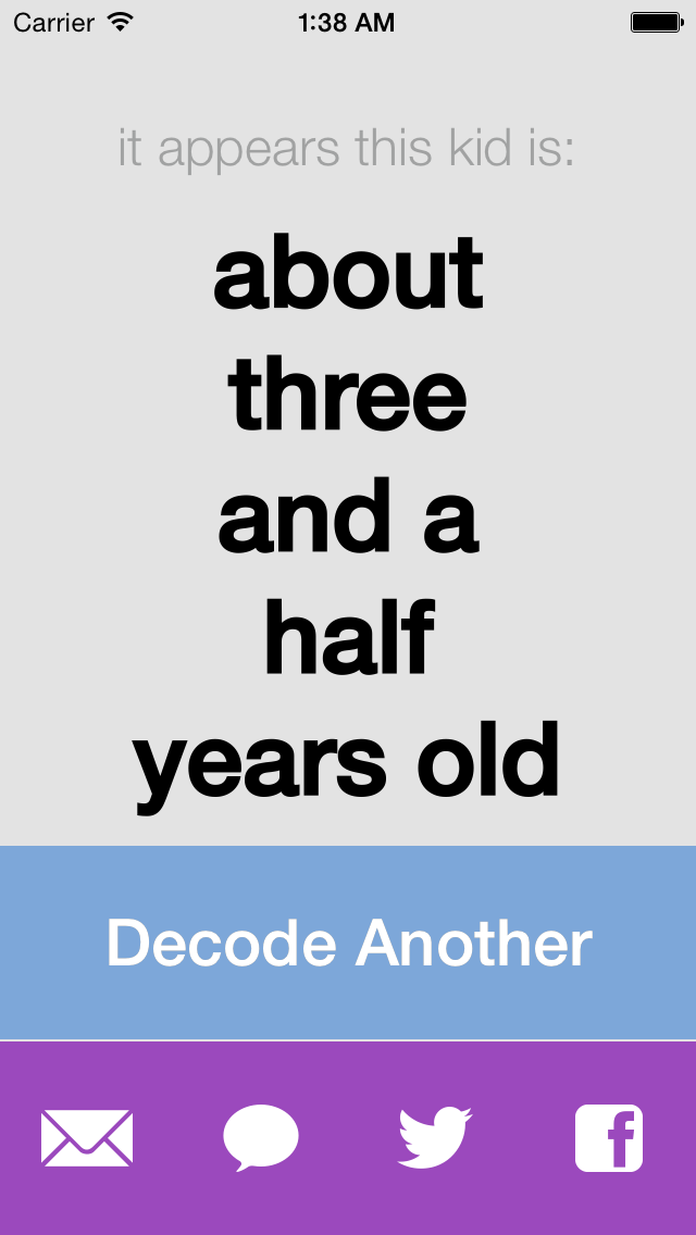 Kid Age Decoder