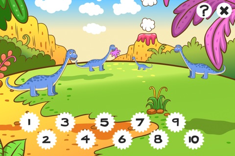 123 A Dinosaurs Counting Game for Children: Learn to count the numbers 1-10 with endangered animals screenshot 3