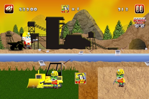 Gold Miners vs. Zombies : Jungle Style Rush! screenshot 4