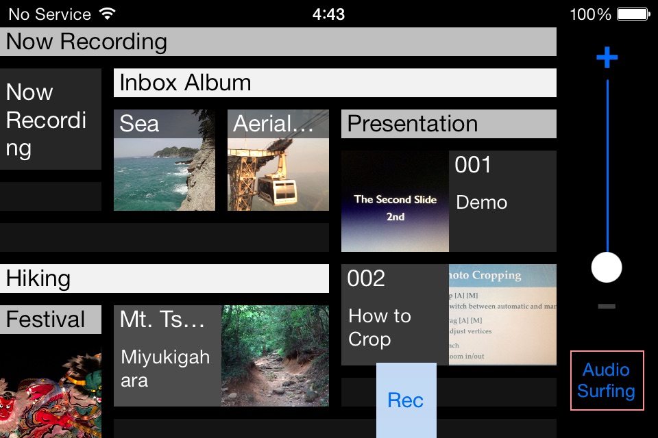 μ Rec - multimedia recorder and player (synchronize photo, video, audio, text, and location) with export & share function screenshot 3