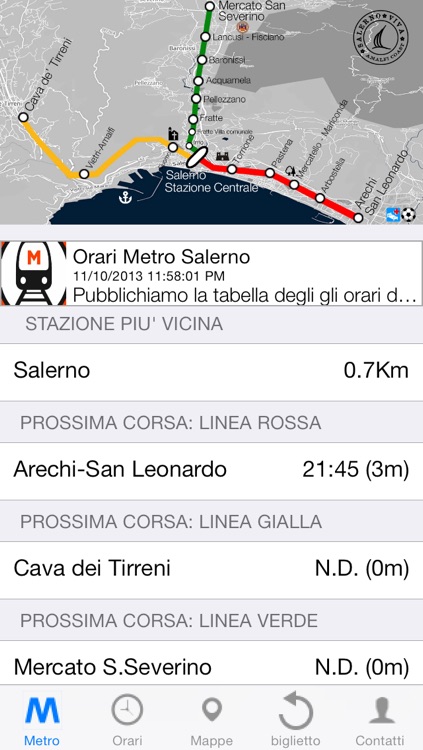 Orari Metro Salerno