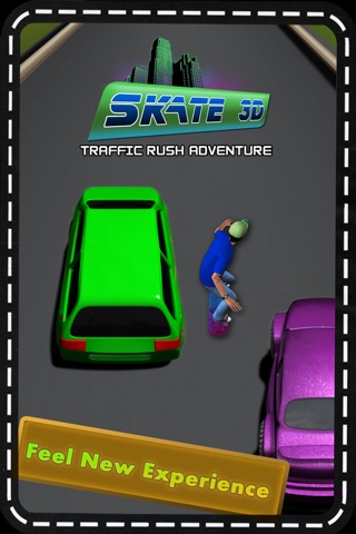 Skate 3D Traffic Rush Adventure screenshot 4