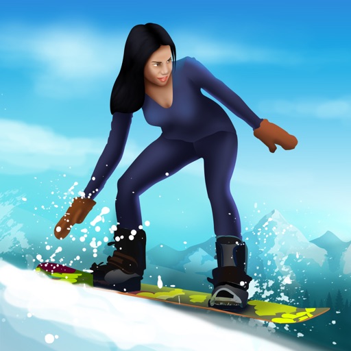 Snowboard Winter Downhill Mountain Sport : The cold snow race - Free Edition Icon