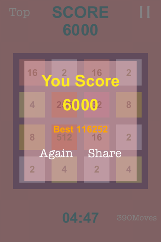 2048~ No ads! Auto save! Can undo! screenshot 3