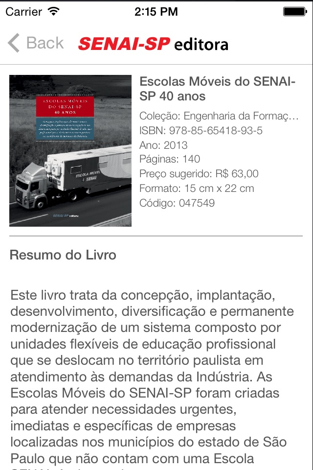 Livros SENAI SP screenshot 3