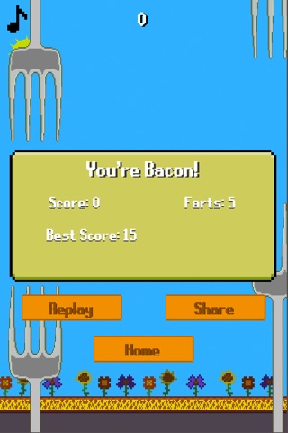 Flappy Bacon - when pigs fly screenshot 2
