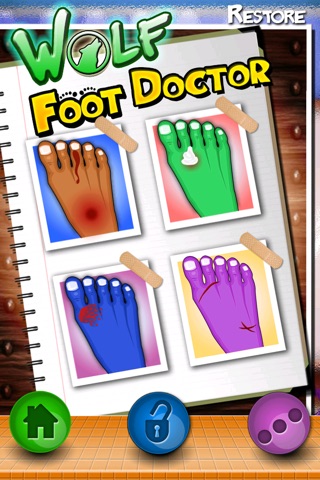 Wolf Foot Doctor - fun virtual pet and kids leg salon and kids spa screenshot 2
