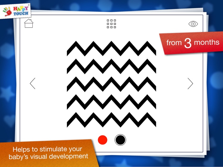 Baby Stimulation: High Contrast Patterns & Shapes - Infant / Baby App by HappyTouch®