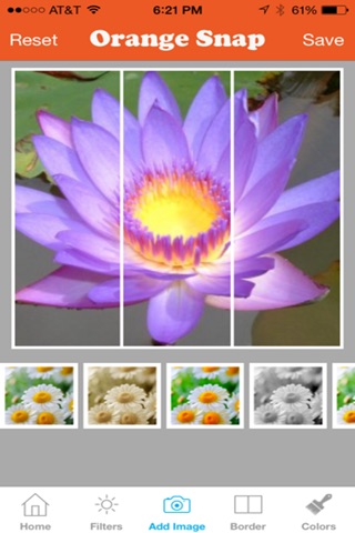 Orange Snap – One Split / Stitch Pic w/ Filters screenshot 4