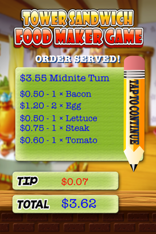 Tower Sandwich Free - Food Maker Game screenshot 4