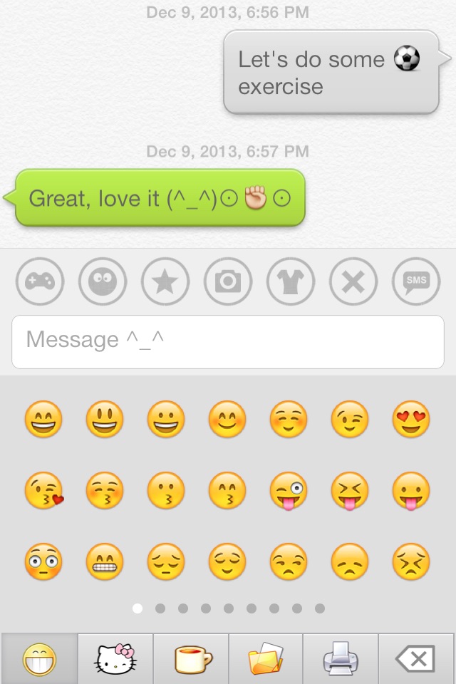 Aqua Emoji Keyboard – make emoticon smiley face in cute bubbles screenshot 2