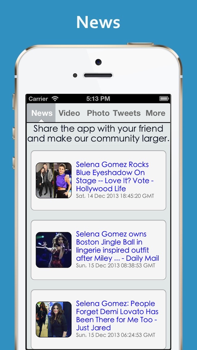 Photos, Videos, News, Animated Slides & More : Selena Gomez editionのおすすめ画像3