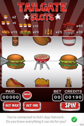 Tailgate Slots FREE - Spin the Lucky Sports Casino Wheel for Hamburger 777 Payout Blitz screenshot 2