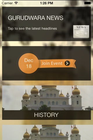 Gurdwara App screenshot 2