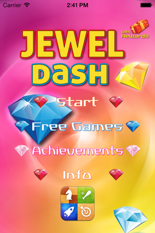 Jewel Dash Free: gem matching puzzle game with rewards screenshot 3