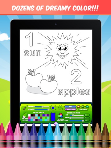 Number and Shape Color Book - Paint By Numbers for Kids screenshot 2