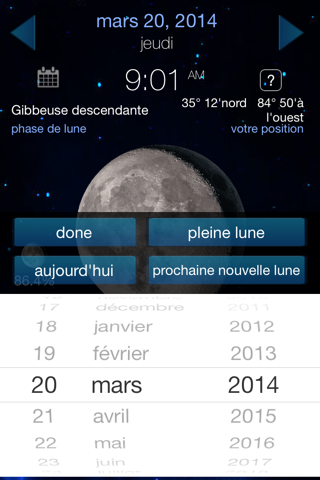 Lunar Phase calendar for the moon screenshot 2