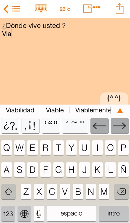 Easy Mailer Spanish Keyboard