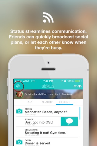 Status - Ultra Simple Social Updates screenshot 2