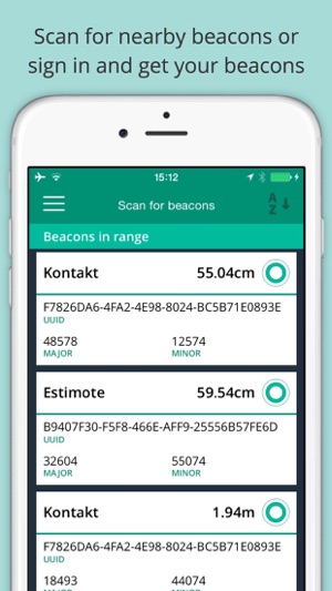 Dartle iBeacon Locator