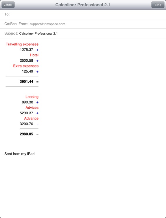 CalcolinerPro - The professional tape calculator screenshot-4