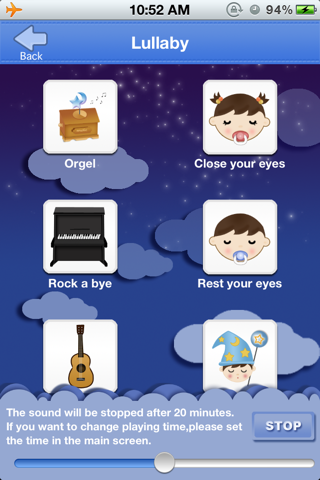 Baby white noise and lullabies nurery rhymes (crying baby sleep trainer and rattle) screenshot 3