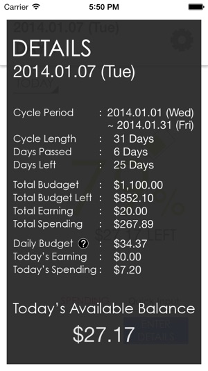 Budget Today - Know your daily balance(圖2)-速報App
