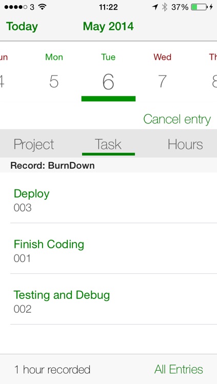 Burn Down - Personal Project Management and Time Tracking