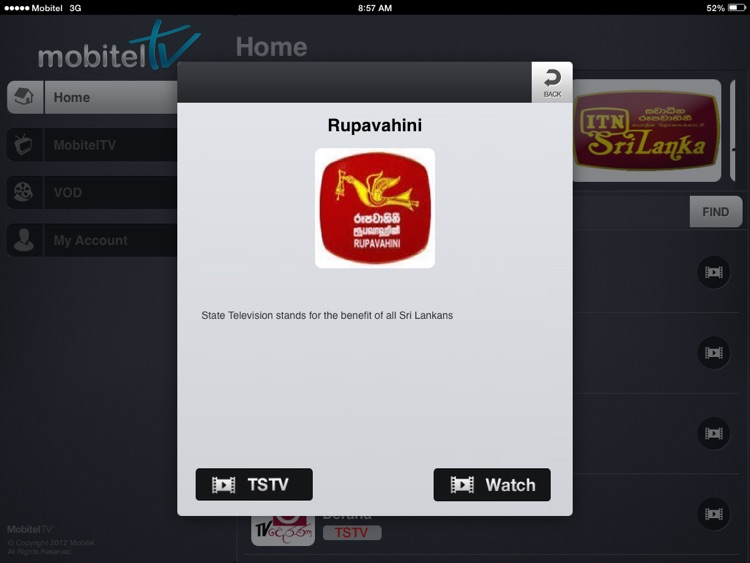 MobitelTV for iPad