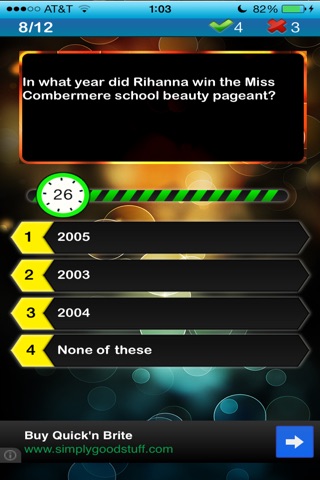 Celebrity Fan Quiz - Rihanna edition screenshot 4