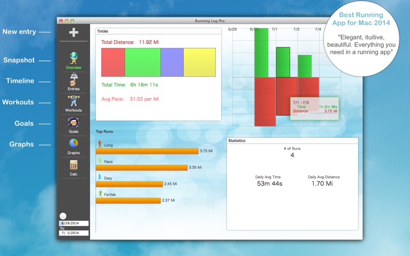 Running Log Pro - Tracking Tool thumbnail 1
