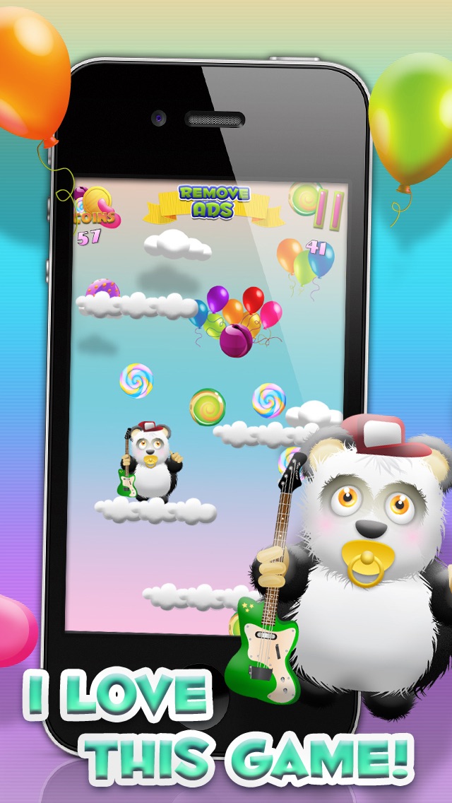 BABY PANDA BEARS CANDY RAIN HD - FUN CLOUD JUMPING EDITION FREE GAME! 1.0 IOS GAME GIẢI TRÍ BABY PANDA BEARS CANDY RAIN HD - FUN CLOUD JUMPING EDITION FREE GAME! 1.0 IOS