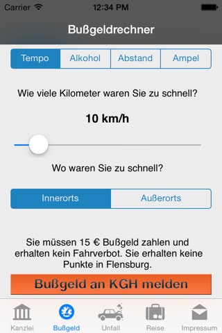 KGH Anwaltskanzlei Verkehr und Reise screenshot 3