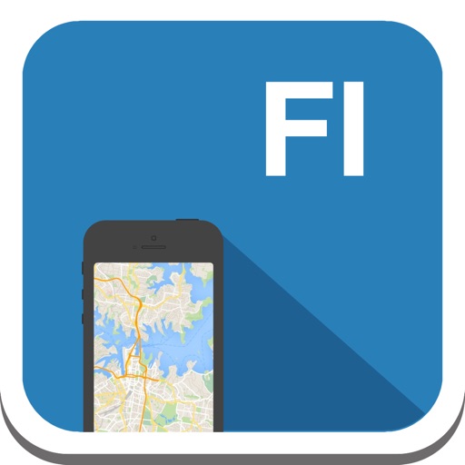 Finland & Helsinki offline map, guide, weather, hotels. Free GPS navigation. icon