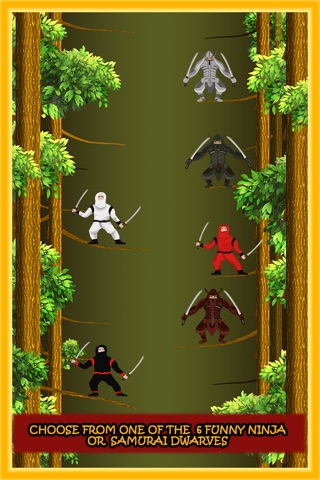 Dwarf Ninja Samurai Jump in the Forest of the Angry Elves - Free Edition screenshot 4
