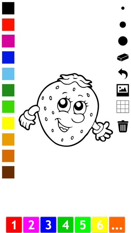 Fruit Coloring Book for Children: Learn to color the world of food, fruits and vegetables screenshot-3