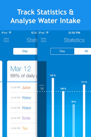 Water Balance: hydration and drinking tracker with goals and reminders screenshot 2