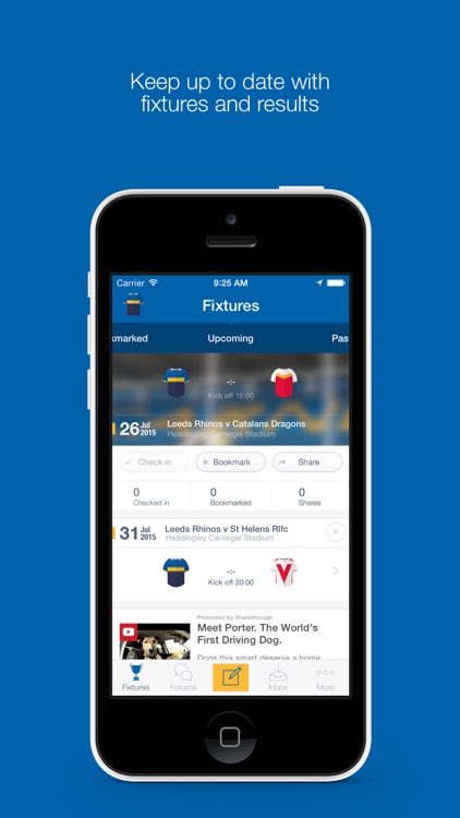 Fan App for Leeds Rhinos