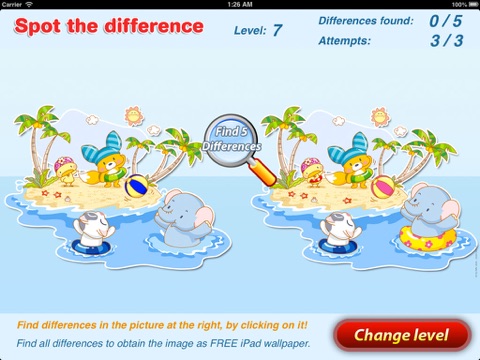 Cute Spot the Difference Game screenshot 4