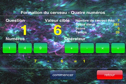 Brain Training - Four Numbers screenshot 2