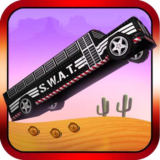 3D POLICE SWAT BUS HILL CLIMB GAME