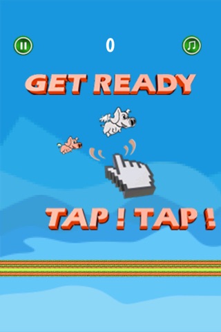 Flappy Angel Pig - Adventure of crazy flying pig screenshot 2