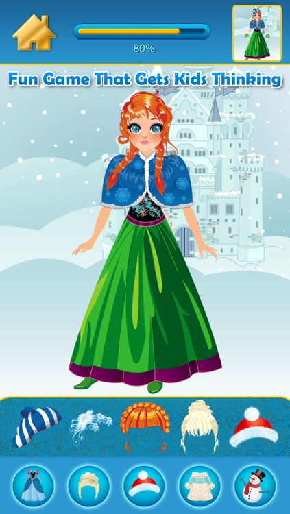 My Pretty Little Snow Princess Copy & Draw Game - Virtual World of Royal Beauty BFF Dress Up Club Edition - Free App screenshot-3