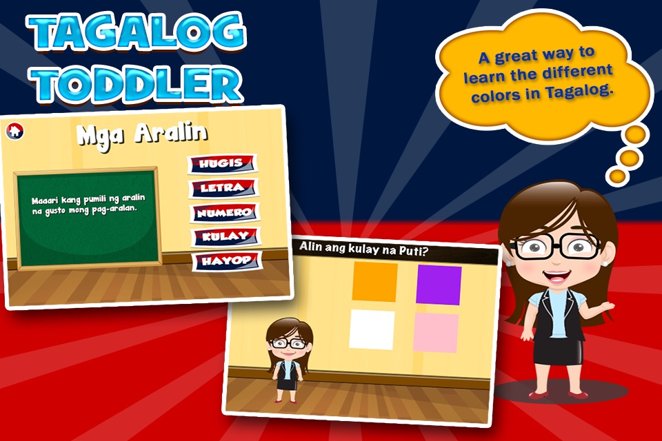Tagalog Toddler Games for Kids screenshot 2
