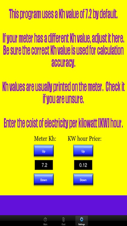 Electric Meter Cost Calculator
