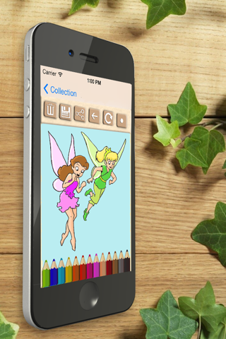 Paint fairies. Funny fairies games for girls. Learning game for boys and girls. Fingerpaint screenshot 3