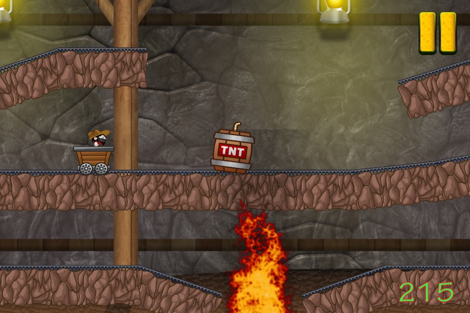 Mine-Cart Shaft Dash Maze Game - California Diamond Cave Escape screenshot 4