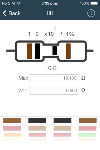ResistorColor Plus screenshot 4