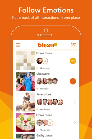 Blixi - Share pictures and see friends react with animated selfies! screenshot 4